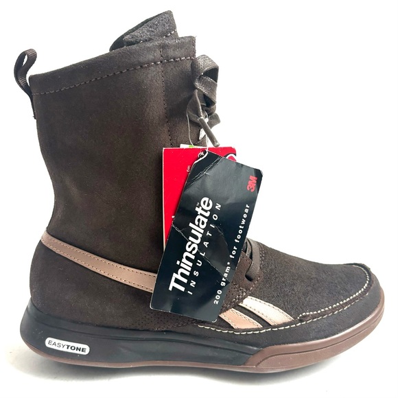 Reebok Sport Easytone Passion 2-J16473 Thinsulate Walking Boots in Brown Size 7 - Picture 3 of 16
